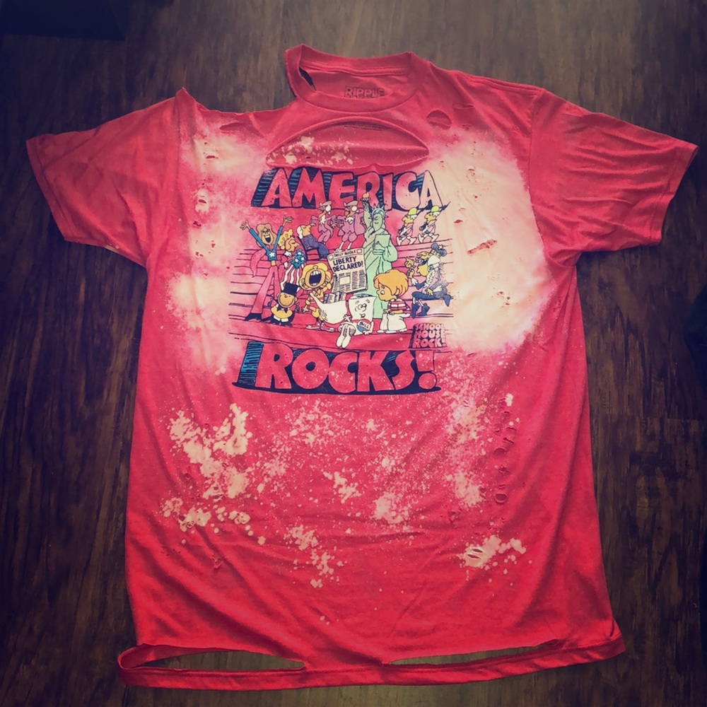 Custom Distressed bleached School House Rock